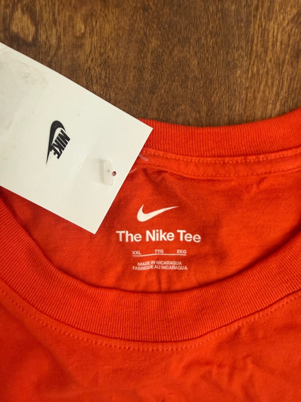 Nike Men's Bright Orange Graphic Swoosh Tee Size XXL - Picture 9 of 15